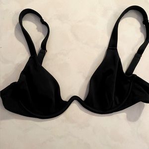 V Wire Bikini Top Black